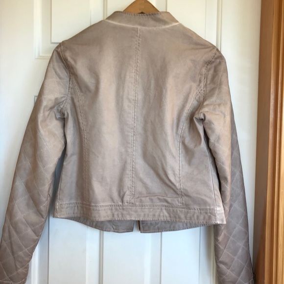 Free People Vegan Cropped Moto Jacket - Picture 3 of 5